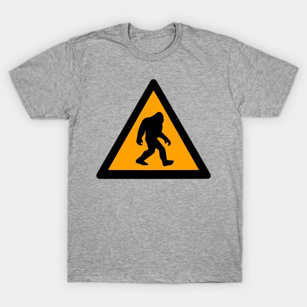 Bigfoot Crossing T-Shirt by  The best hard hat stickers 